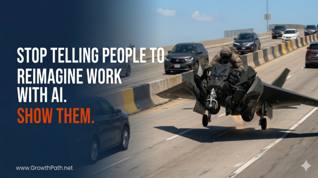 Stop Telling People to Reimagine Work With AI. Show Them.
