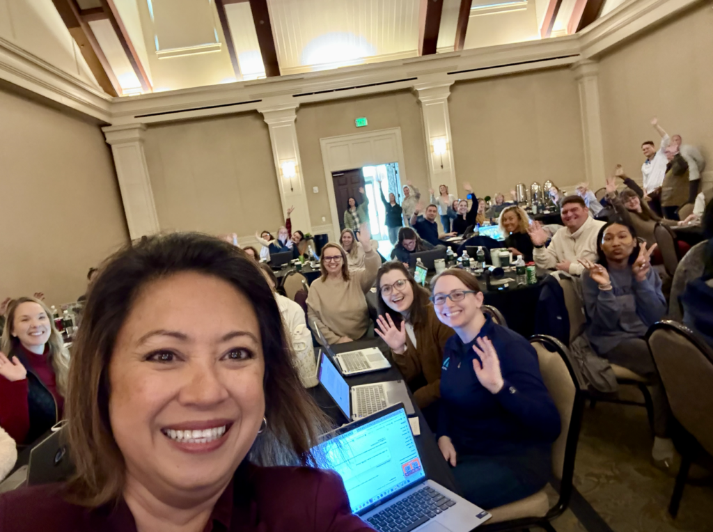 Applied Systems marketing team in a hands-on AI session