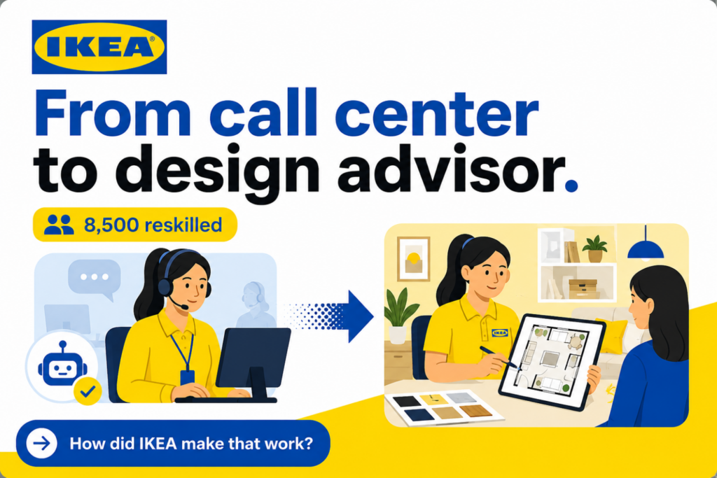 IKEA: from call center to design advisor, 8,500 people reskilled
