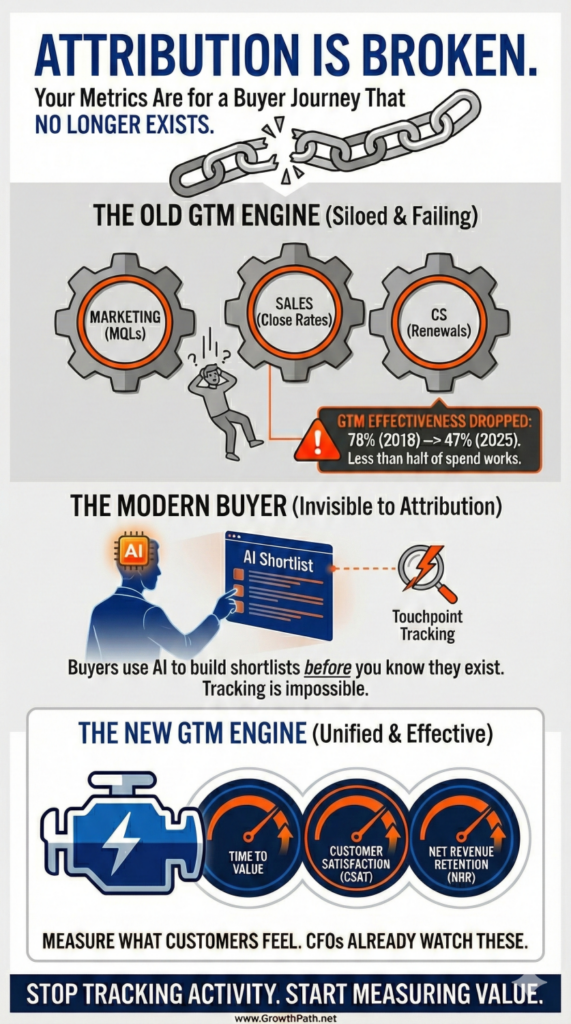Attribution is broken: the old GTM engine vs. the new one